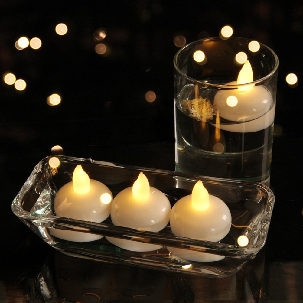 12個入り 防水フローティングライト LED 無煙 電池式  - Paraffin Wax のレビューと価格