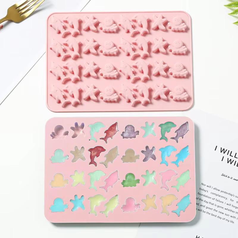 海底生物チョコレートシリコンモールドイルカキャンディゼリー氷 - Candle Making Kit のレビューと価格